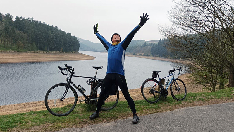 Dr. Adrian Lane by Ladybower Reservoir, Peak District, UK - 2022